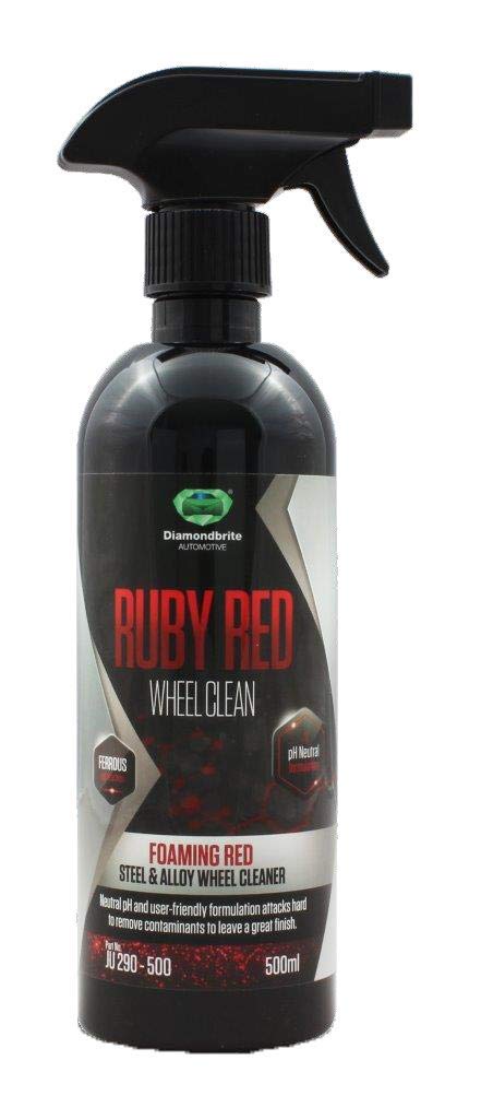 Diamondbrite Ruby Red Wheel Cleaner - Steel & Alloy Wheel Cleaner 500ml Diamondbrite