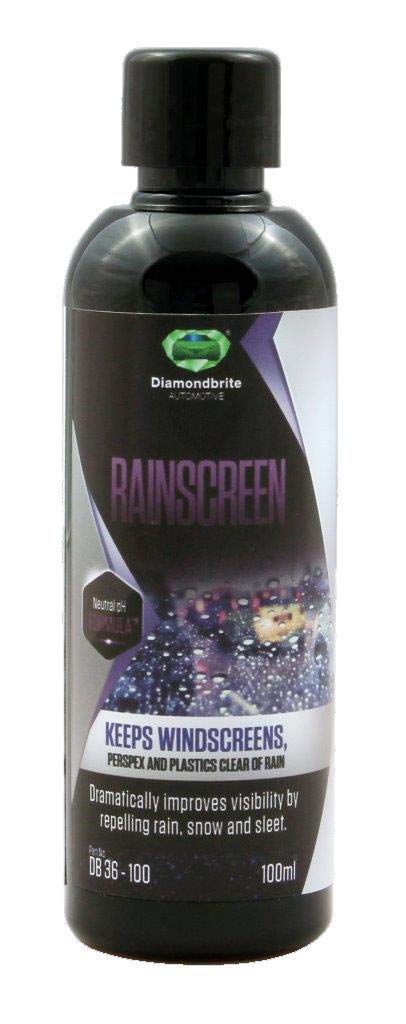 Diamondbrite Rainscreen Rain Repellent - Non-Stick Coating Cleaning Product - Windscreen Protector - 100 ml - dB 36-100 Diamondbrite